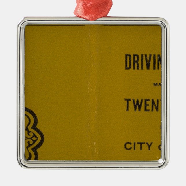 Colton's Driving and Wheeling Map of the US 3 Metal Ornament (Front)