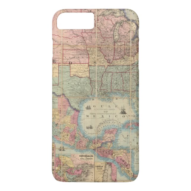 Colton's Railroad And Military Map Case-Mate iPhone Case (Back)