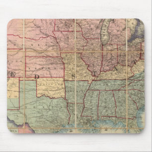 Colton's Railroad And Military Map Mouse Pad