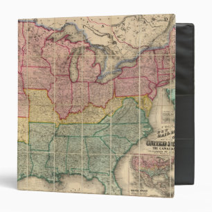 Colton's Railroadand County Map, United States Binder