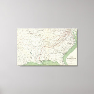 Colton's US section Canvas Print
