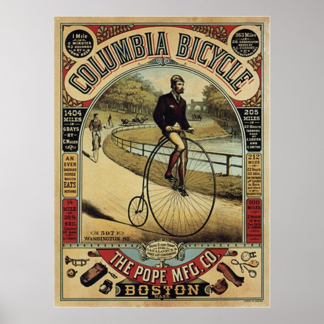 Columbia Bicycle Poster (Front)