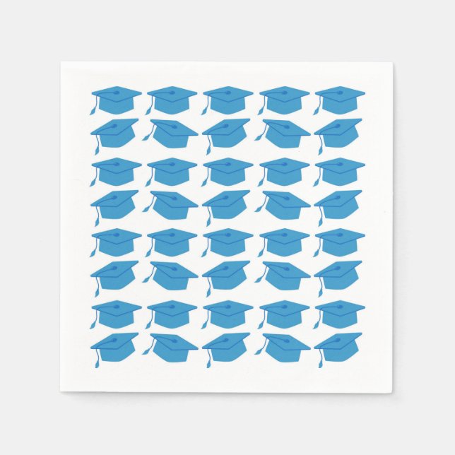 COLUMBIA BLUE GRADUATION PAPER NAPKINS (Front)