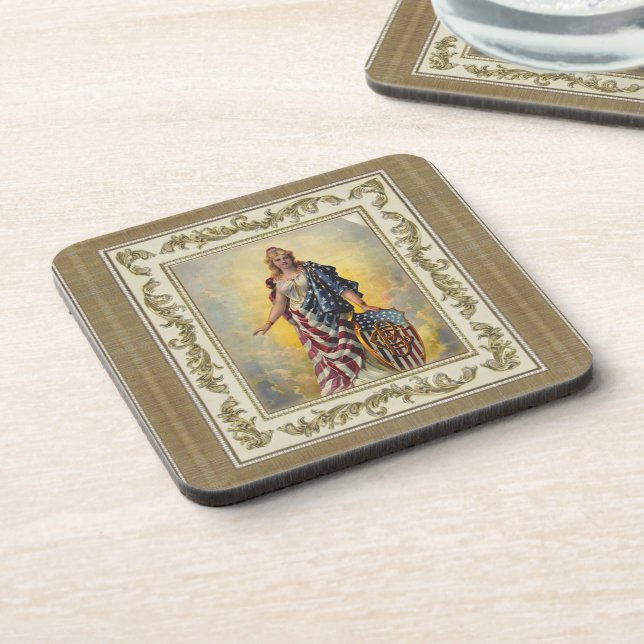 Columbia Brewing Co. Poster Beverage Coaster (Left Side)