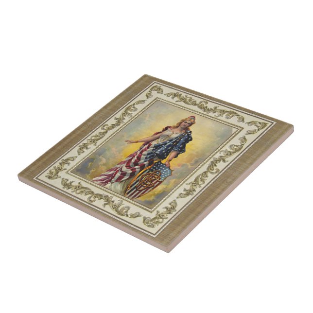 Columbia Brewing Co. Poster Ceramic Tile (Side)