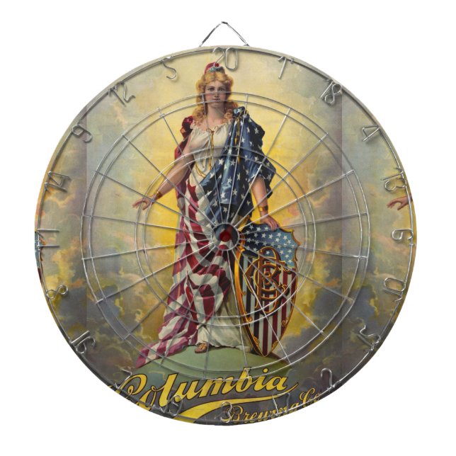 Columbia Brewing Co. Poster Dartboard (Front)