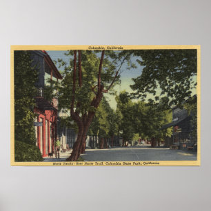 Columbia, California - Street Scene Poster
