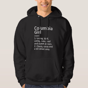 Columbia Girl Ky Kentucky Funny City Home Roots Hoodie