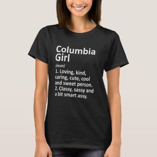 Columbia Girl Ky Kentucky Funny City Home Roots T-Shirt