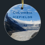 Columbia Icefields Athabasca Travel Ornament<br><div class="desc">Columbia Icefields Athabasca Glacier Jasper National Park Canadian Rockies Travel Ornament,  featuring an original photo taken by the designer ©sjasis.</div>