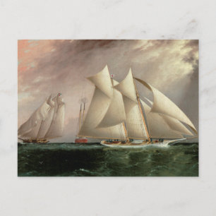 Columbia leading Dauntless in the Hurricane Cup Postcard