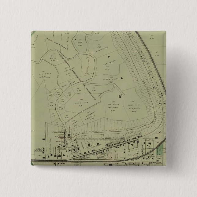 Columbia, Ohio 2 Inch Square Button (Front)