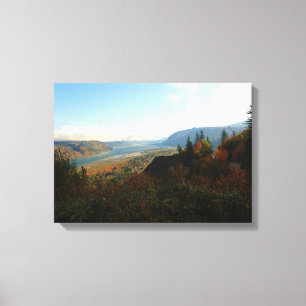 Columbia River Gorge in Autumn, Oregon Canvas Print