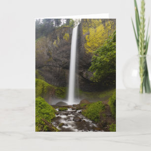 Columbia River Gorge Latourell Falls Greeting Card