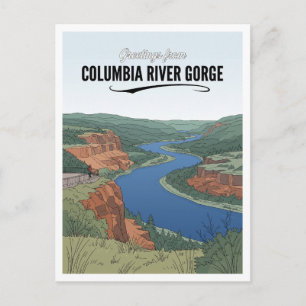 Columbia River Gorge, Oregon Souvenir Postcard