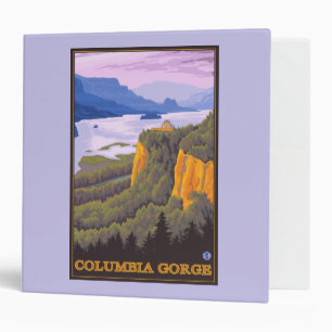 Columbia River Gorge Scene with Crown Point Binder