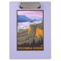 Columbia River Gorge Scene with Crown Point