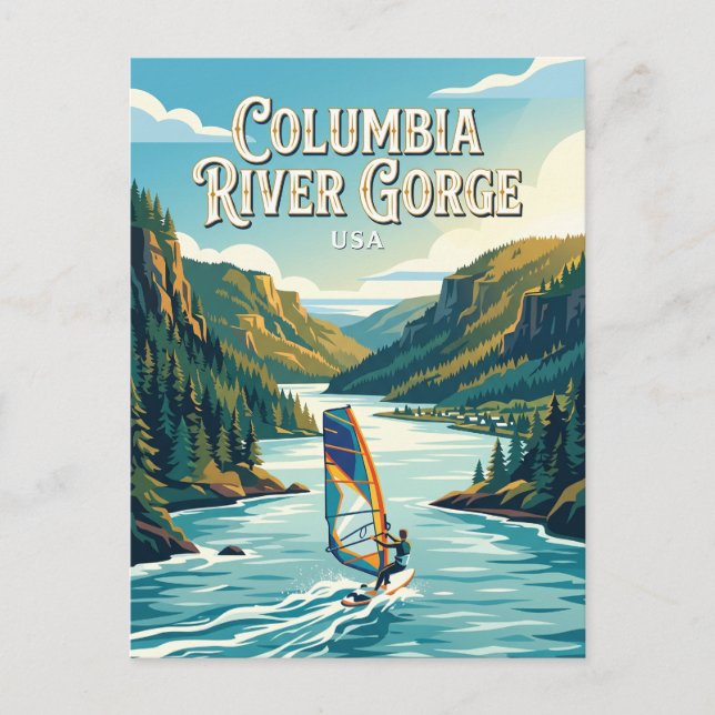 Columbia River Gorge USA Postcard (Front)