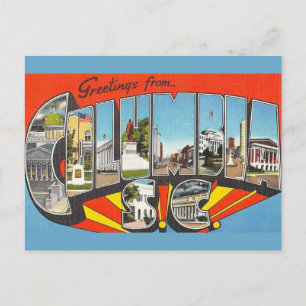 Columbia SC Greeting Postcard