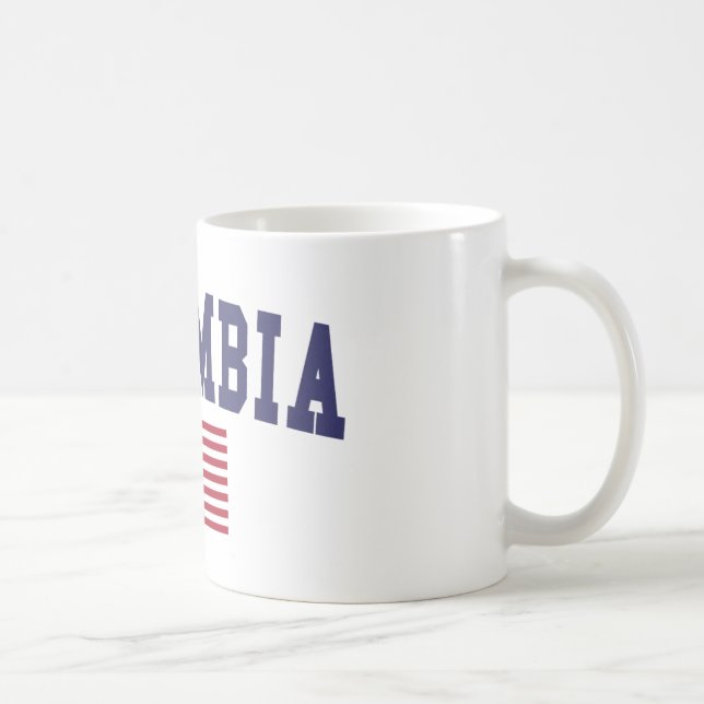 Columbia SC US Flag Coffee Mug (Right)