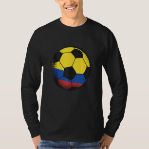 Columbia Soccer Ball Colombian Flag Sports Enthusi T-Shirt