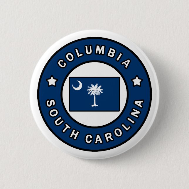 Columbia South Carolina 2 Inch Round Button (Front)