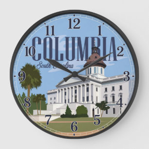 Columbia South Carolina Capitol Large Clock