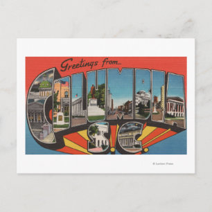 Columbia, South Carolina - Large Letter Scenes 2 Postcard