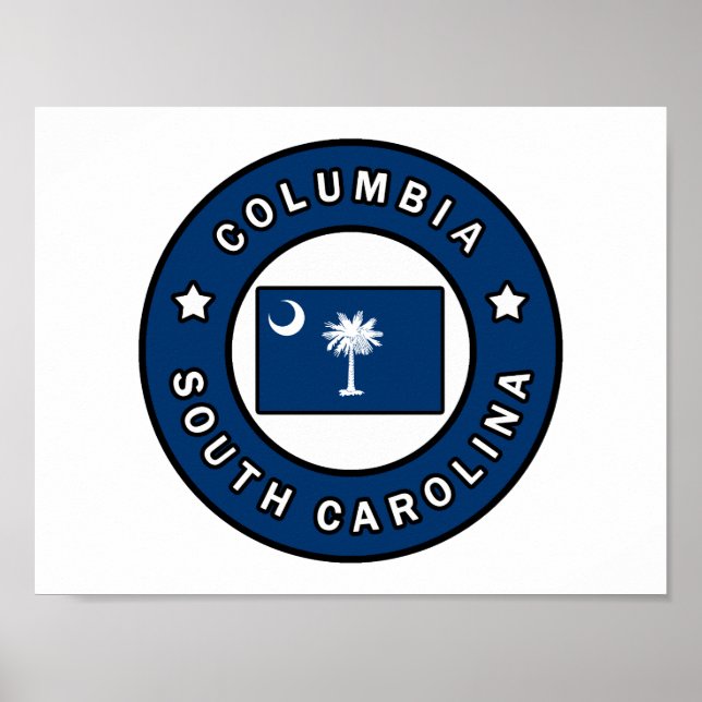 Columbia South Carolina Poster (Front)
