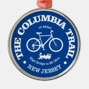 Columbia Trail (cycling) Metal Ornament