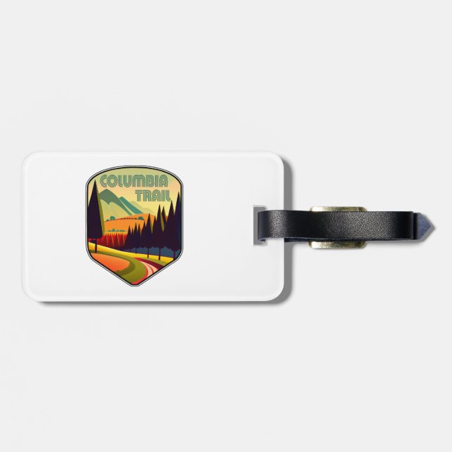 Columbia Trail New Jersey Colours Luggage Tag (Back Horizontal)