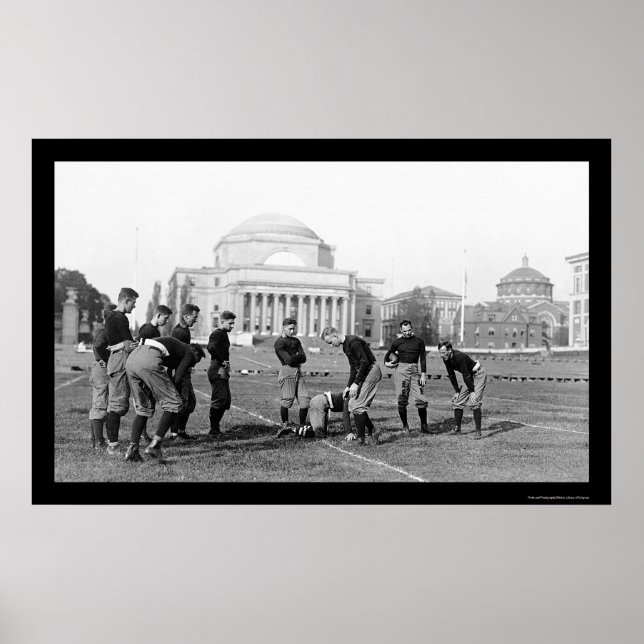 Columbia University Varsity Football Team 1916 Poster (Front)