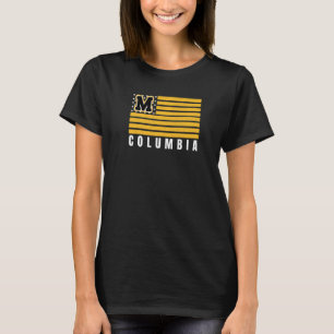 Columbia USA Flag YellowBlack Columbia MO US Ameri T-Shirt