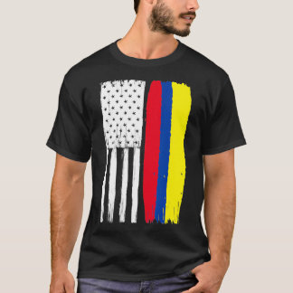 Columbian American Half Columbia Half America Gift T-Shirt