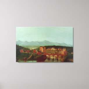 Columbiaville and Stockport Creek, near New Canvas Print