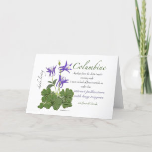 Columbine Blank Card