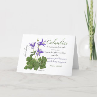 Columbine Blank Card