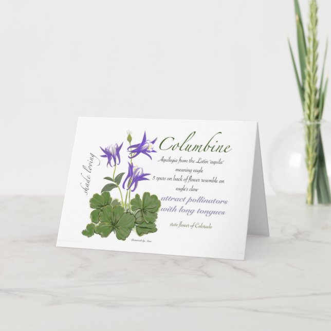 Columbine Blank Card (Front)