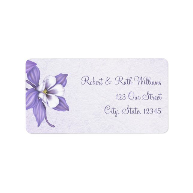 Columbine Bouquet 1 Address Labels (Front)
