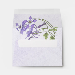 Columbine Bouquet Note Card A2 Envelope
