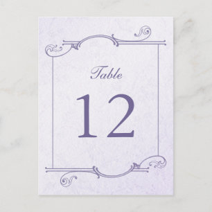 Columbine Bouquet Table Number (postcard) Postcard