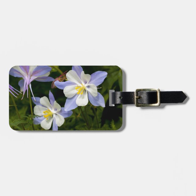 Columbine Cluster Luggage Tag (Front Horizontal)