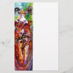 COLUMBINE, fuchsia blue green yellow Stationery