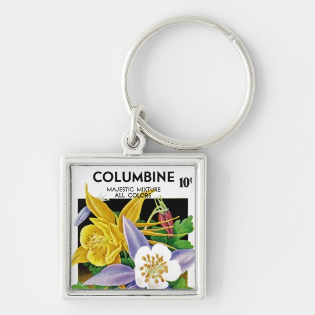 Columbine Keychain (Front)