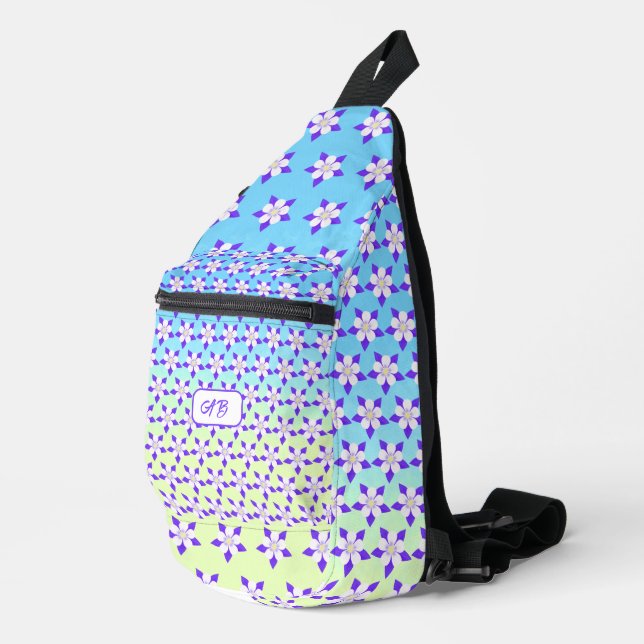 Columbine Sling Bag Blue and Yellow (Right Corner)