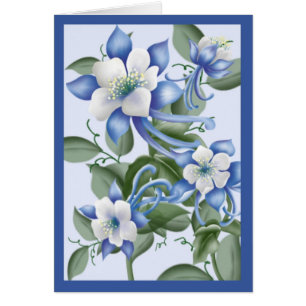 Columbines bleu
