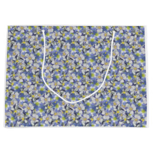Columbines Seamless Pattern Large Gift Bag