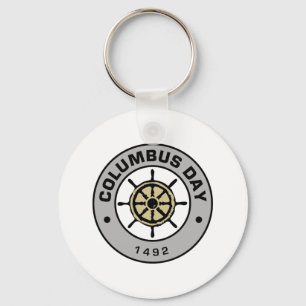 Columbus Day 2 Keychain