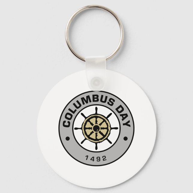 Columbus Day 2 Keychain (Front)