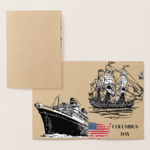 COLUMBUS DAY FOIL CARD